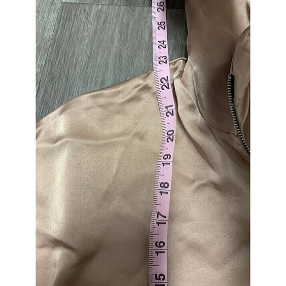ZARA Womens Blush And‎ Black Hoodie Track Jacket Size Small - Picture 5 of 5